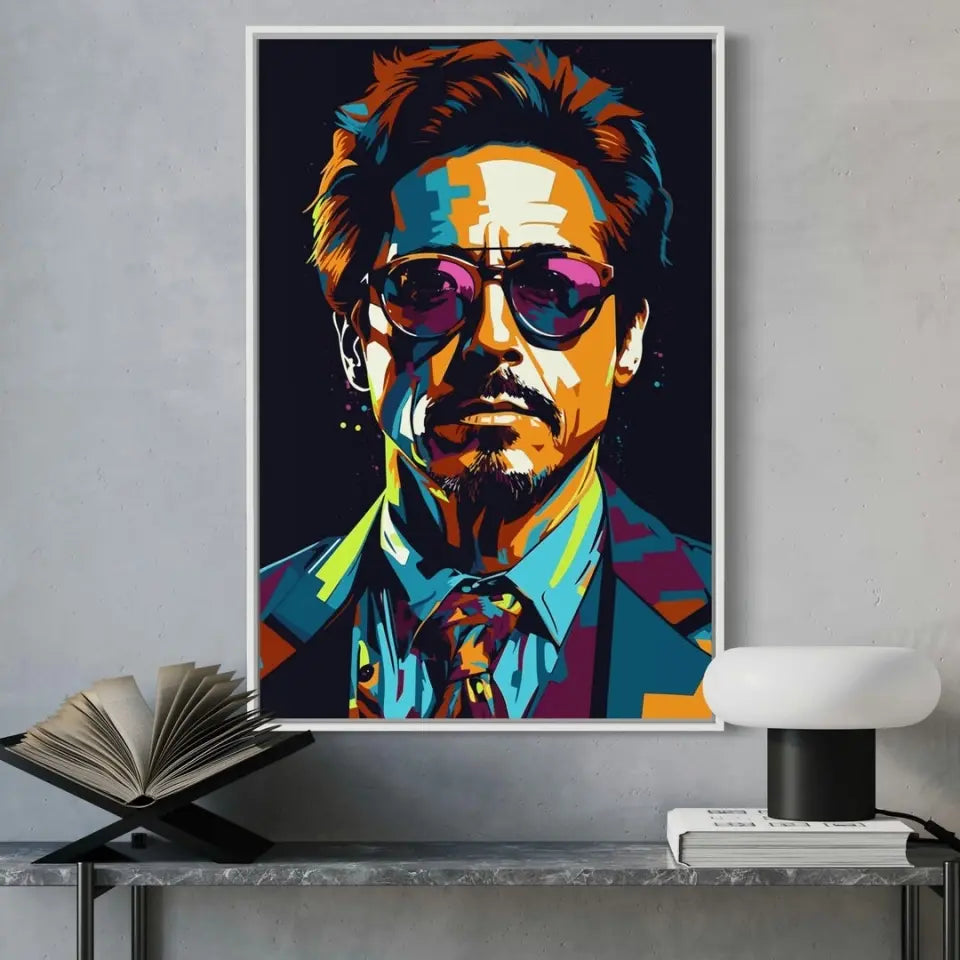 Colorful pop art of Robert Downey Jr II