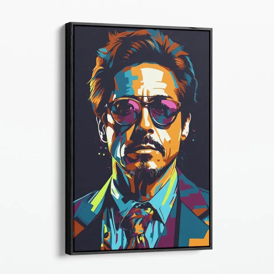 Colorful pop art of Robert Downey Jr II