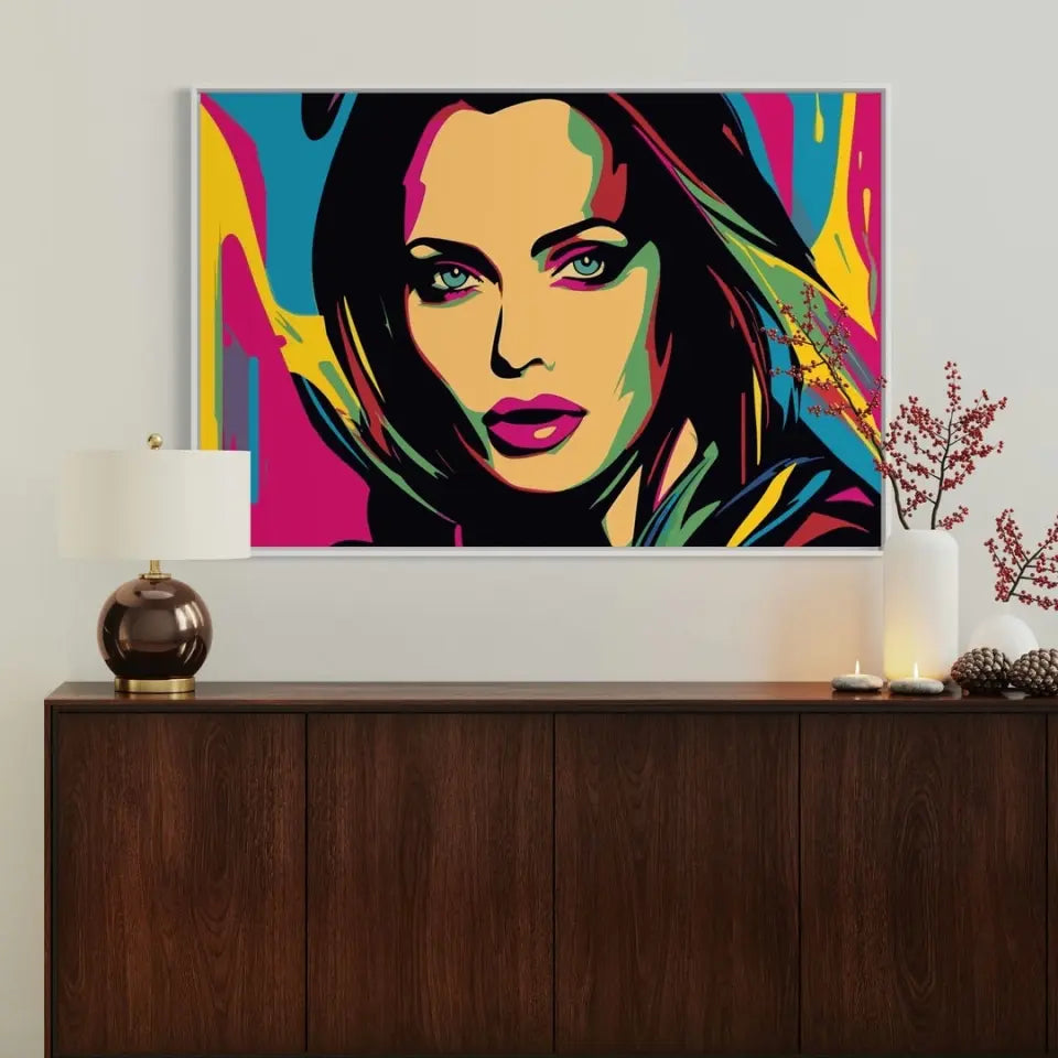 Colorful pop art of Angelina Jolie II