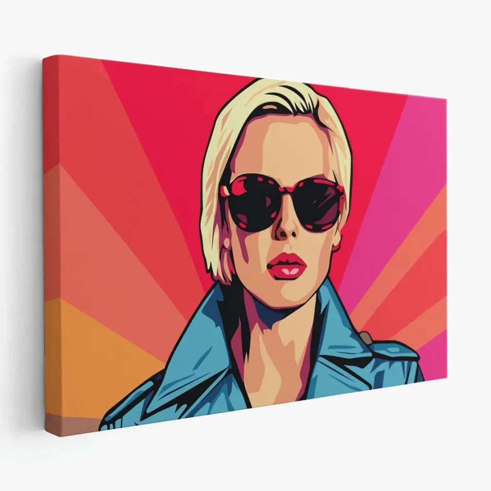 Colorful pop art of Charlize Theron II