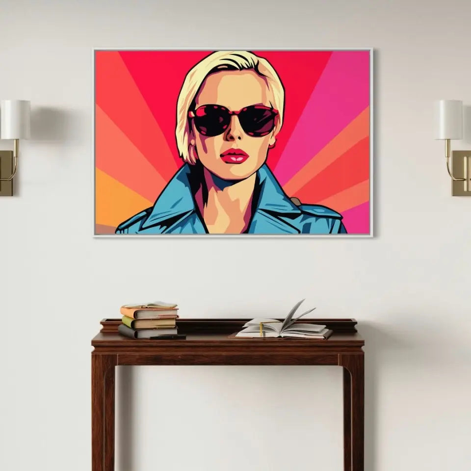 Colorful pop art of Charlize Theron II