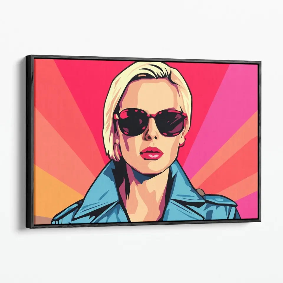 Colorful pop art of Charlize Theron II