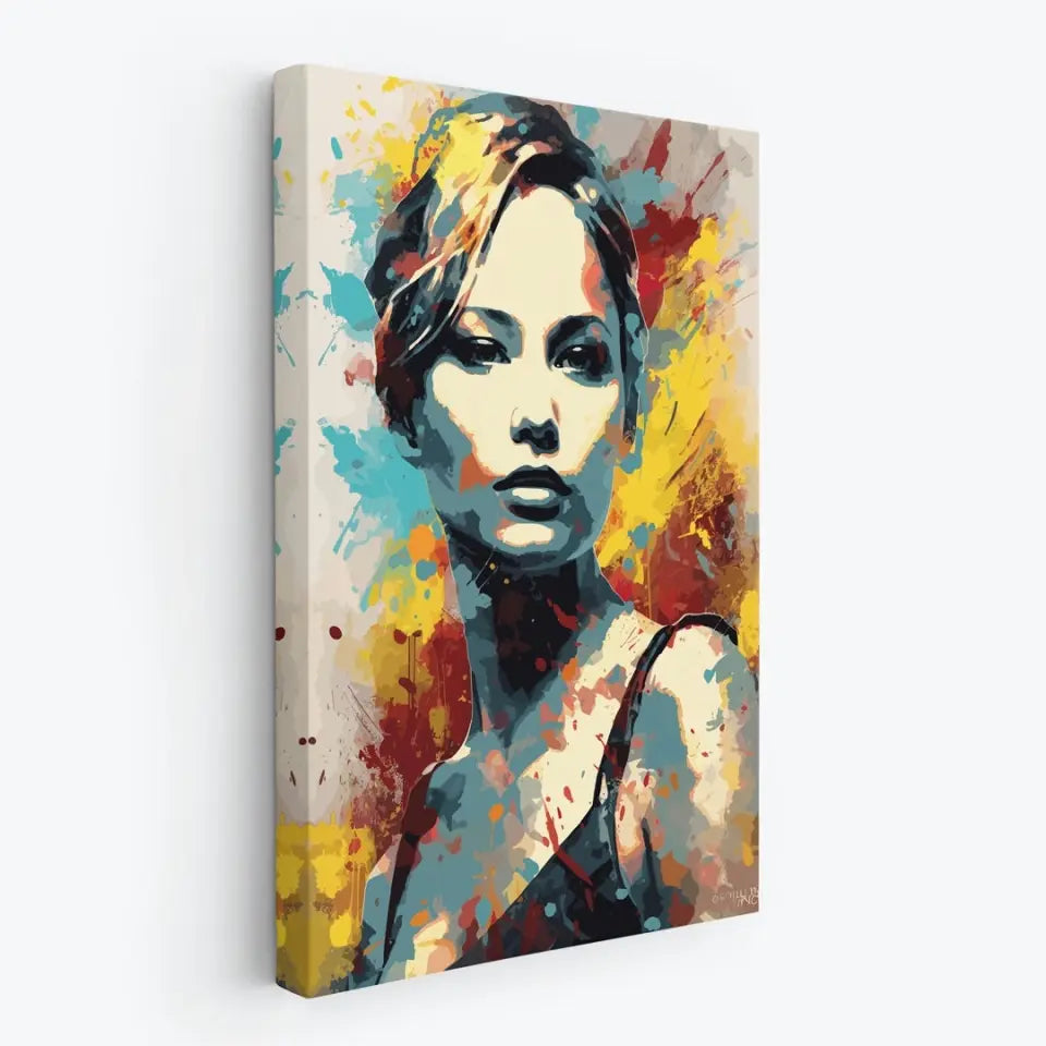 Colorful pop art of Jennifer Lawrence I