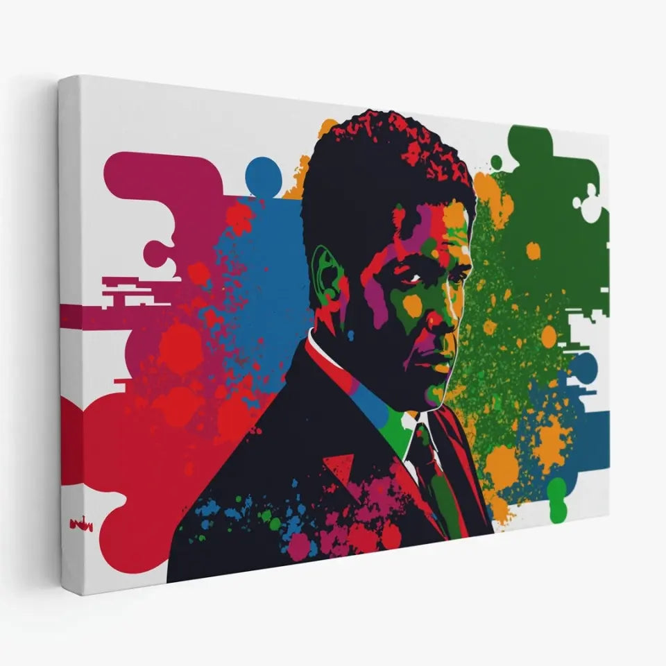 Colorful pop art of Denzel Washington I