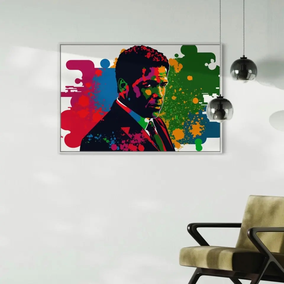 Colorful pop art of Denzel Washington I