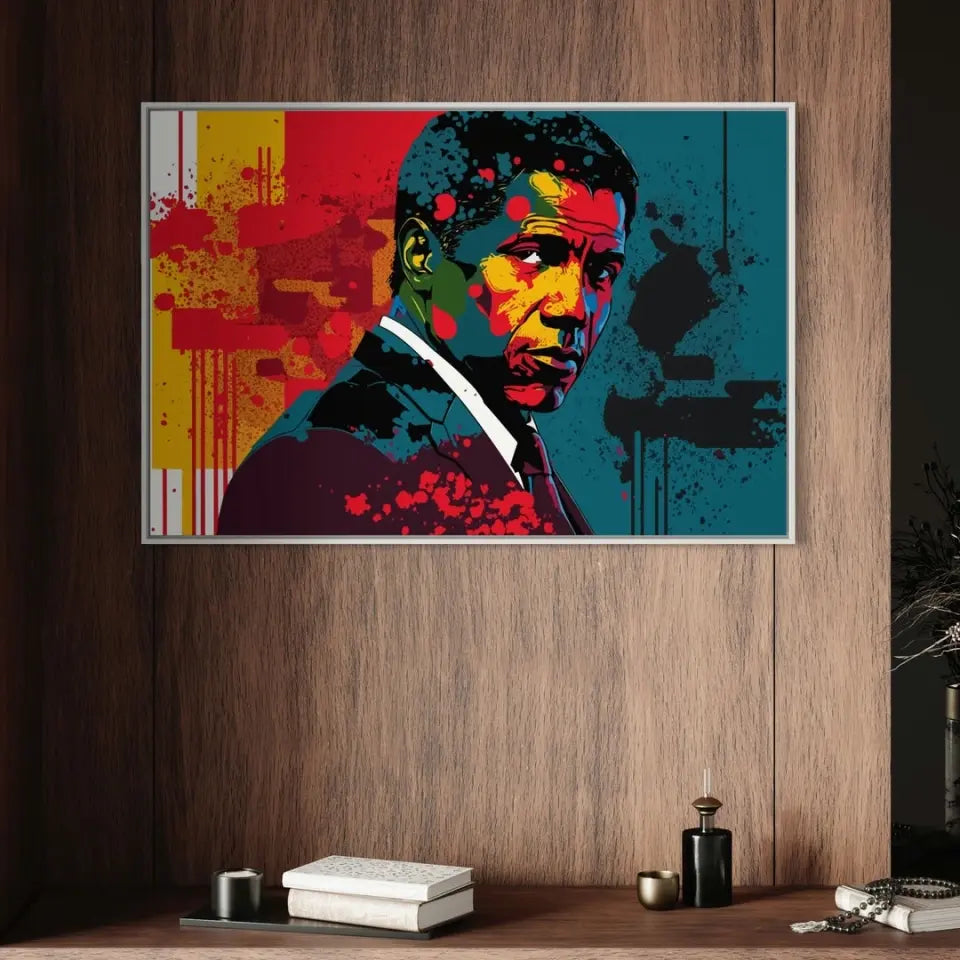 Colorful pop art of Denzel Washington II