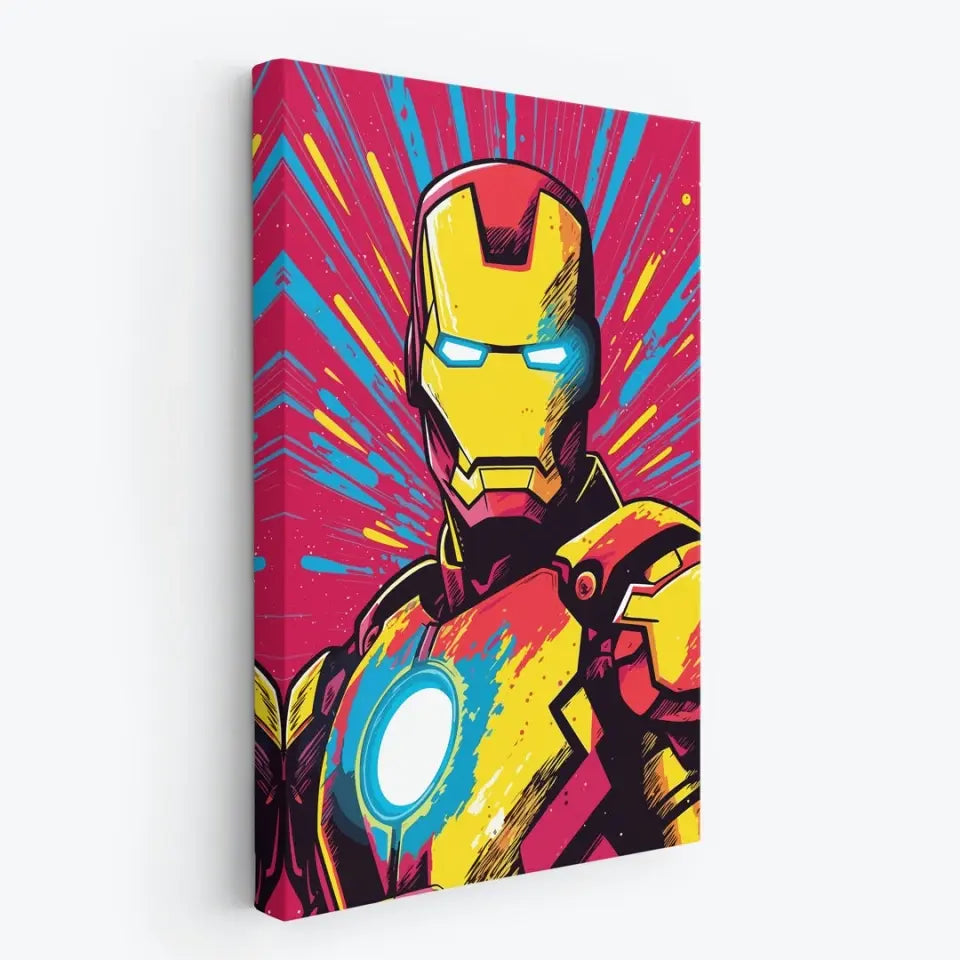 Colorful pop art of Iron man II