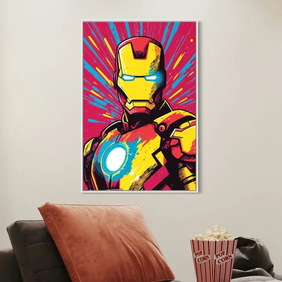 Colorful pop art of Iron man II