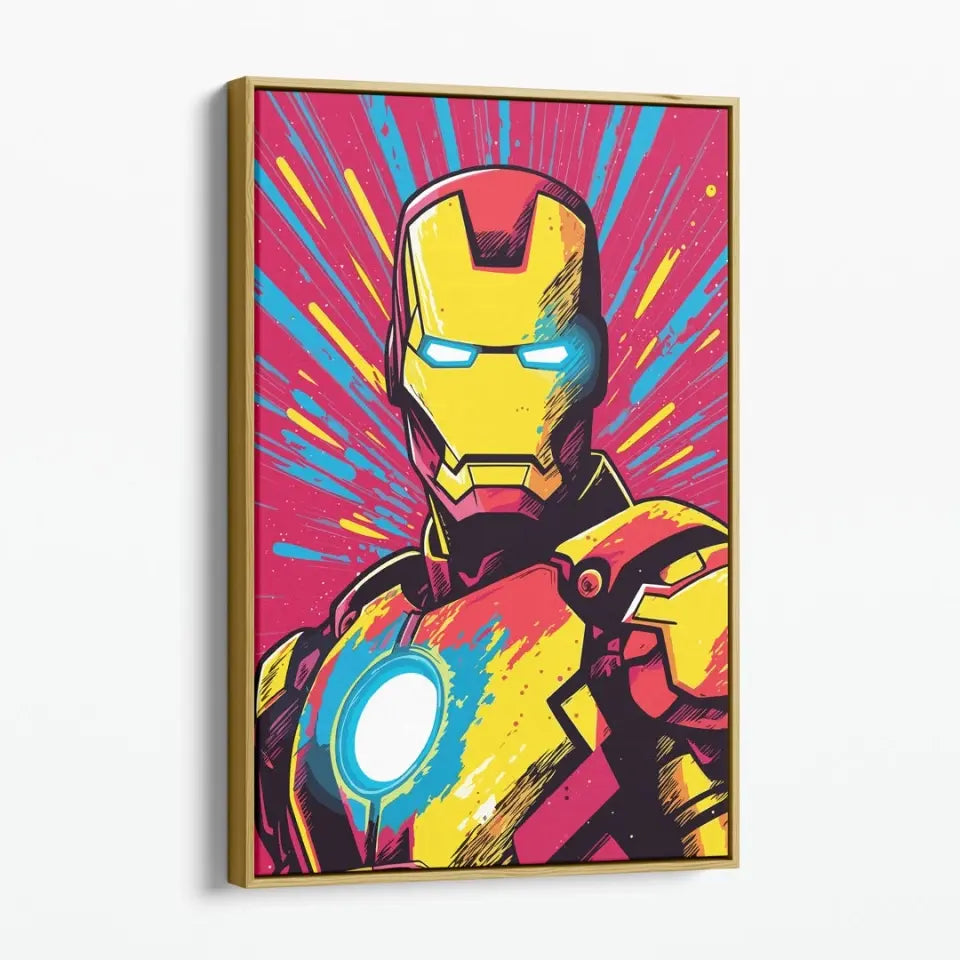 Colorful pop art of Iron man II