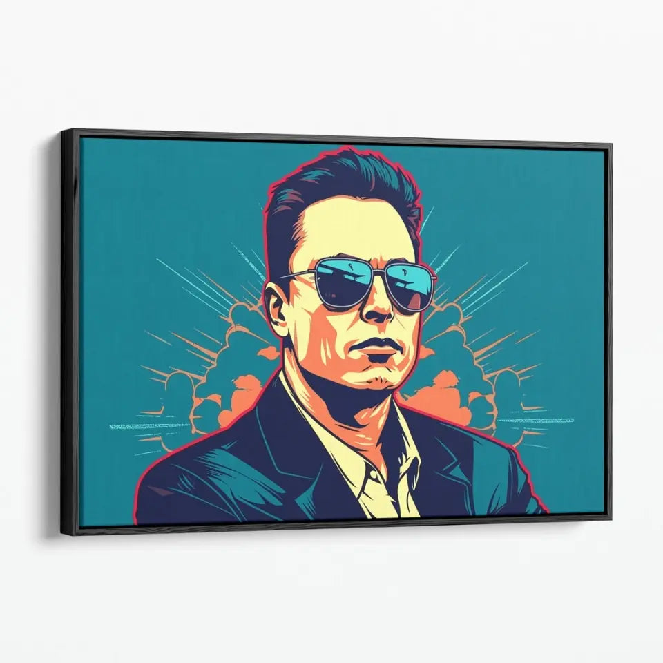 Colorful pop art of Elon Musk I