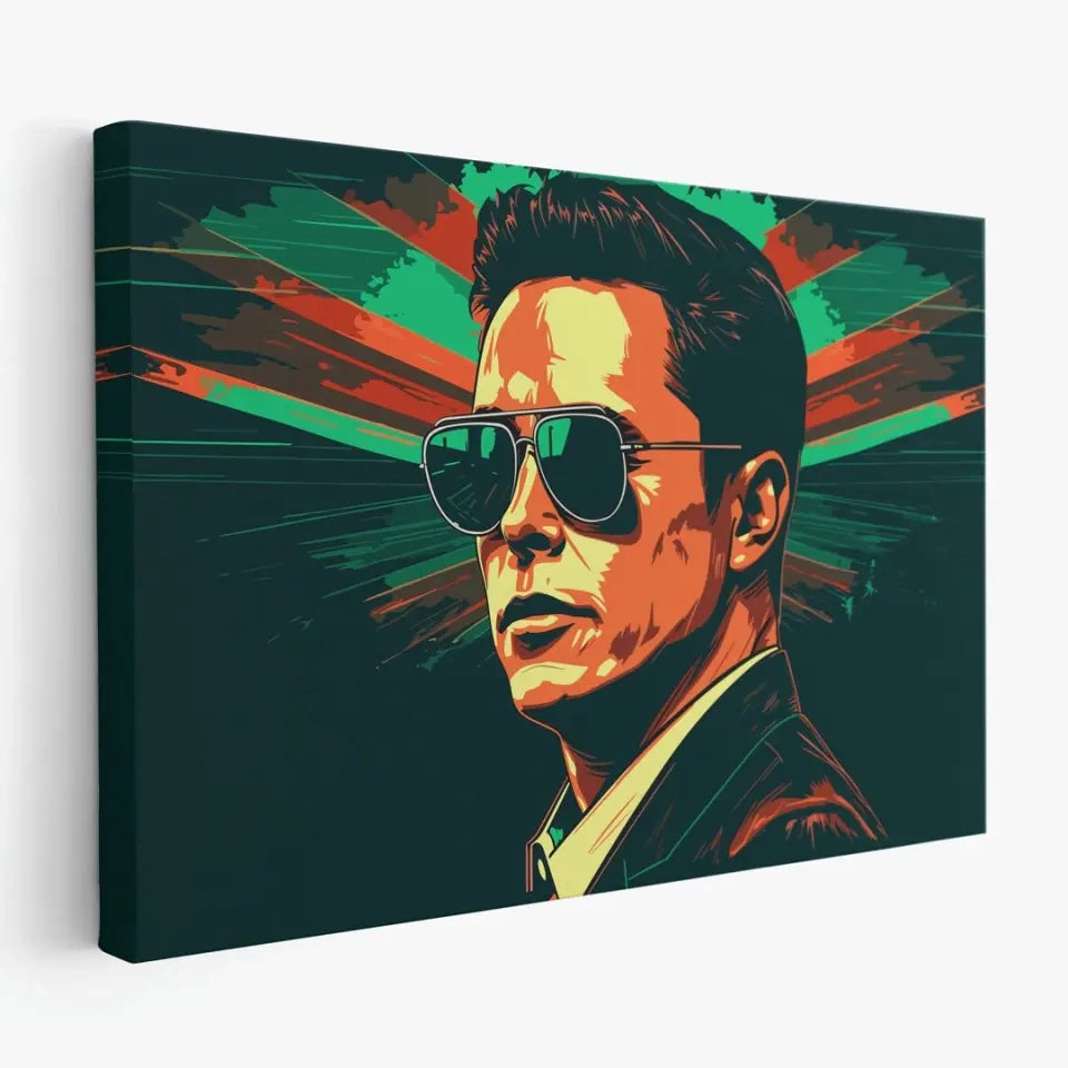 Colorful pop art of Elon Musk II