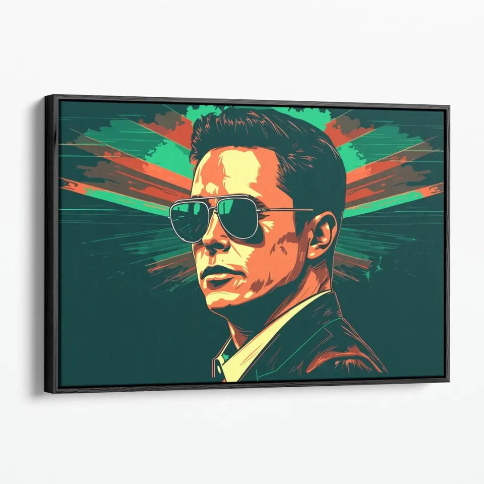 Colorful pop art of Elon Musk II