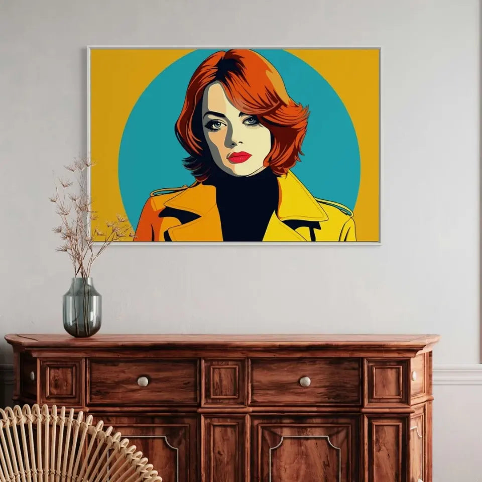 Colorful pop art of Emma Stone I