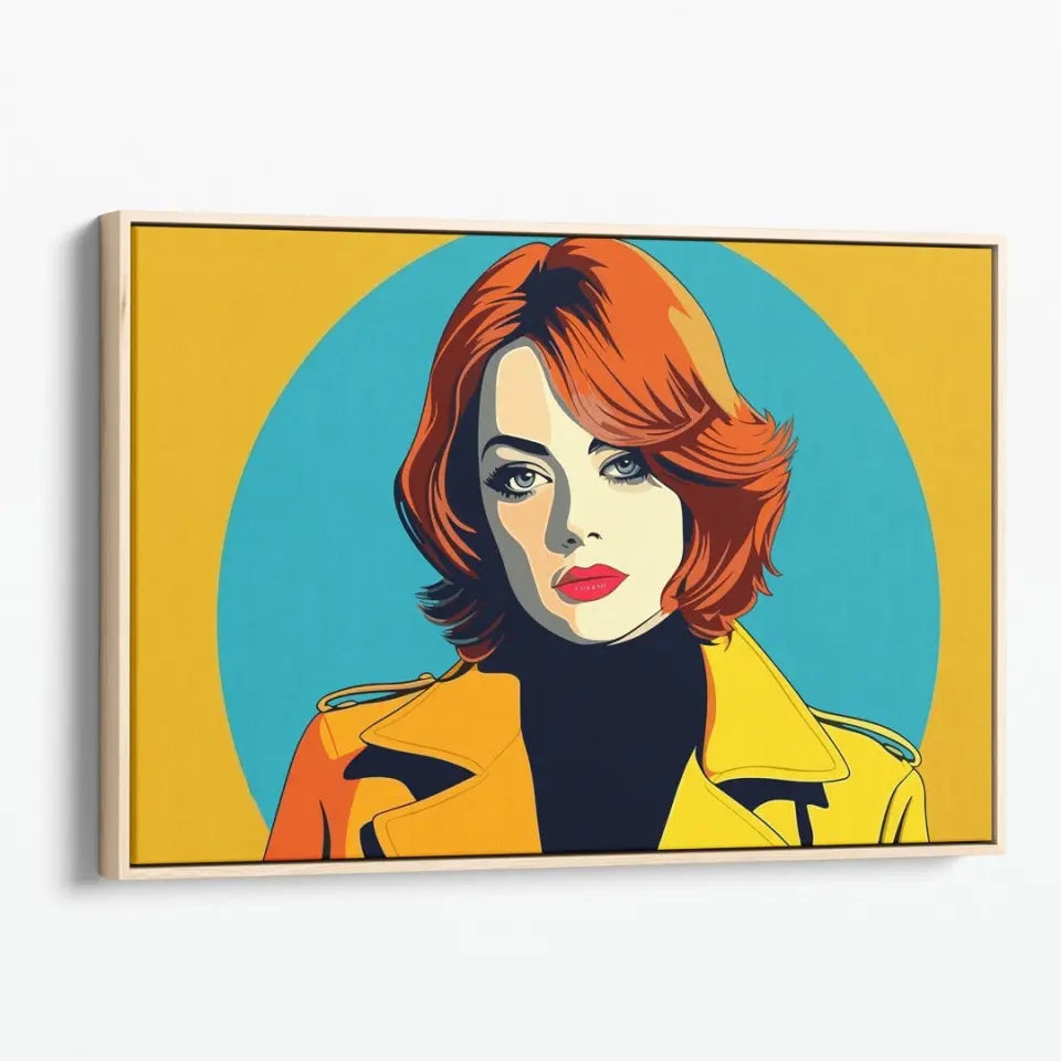 Colorful pop art of Emma Stone I