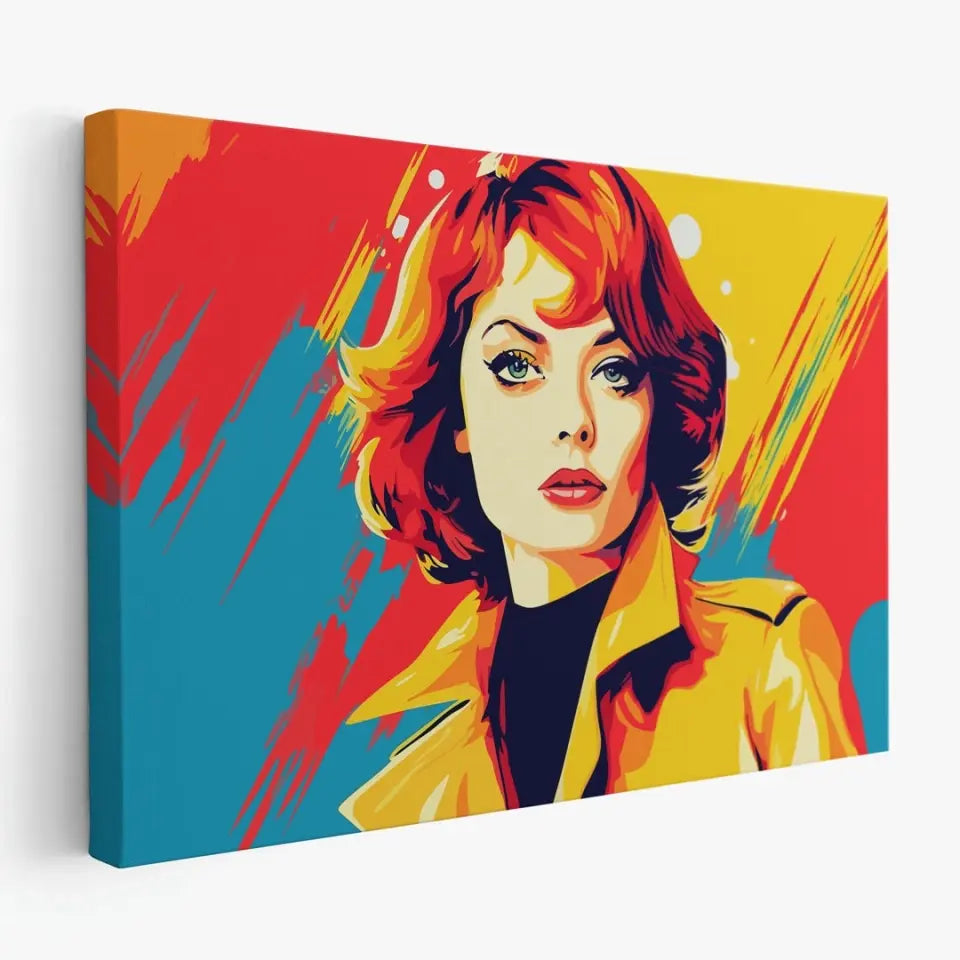Colorful pop art of Emma Stone II