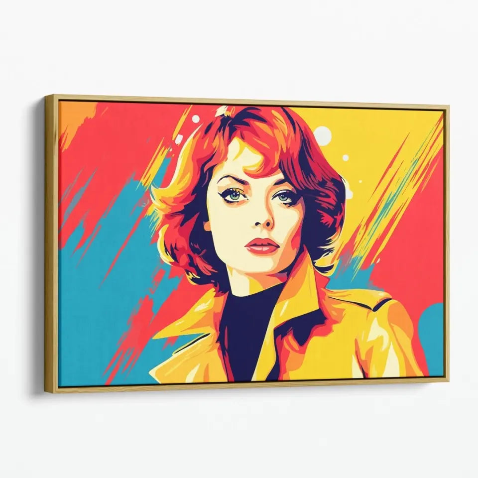 Colorful pop art of Emma Stone II