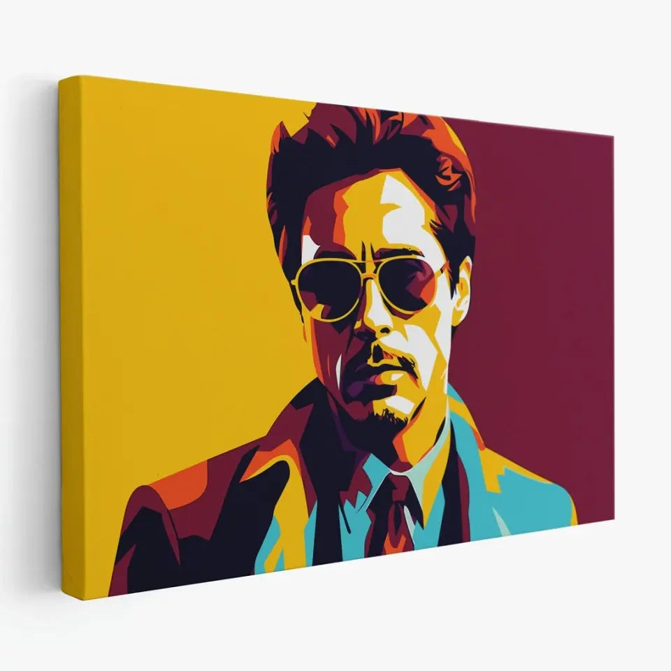 Colorful pop art of Robert Downey Jr I