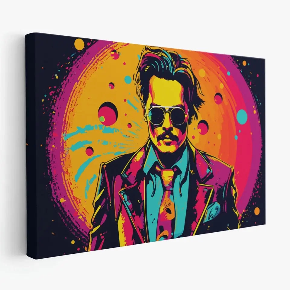 Colorful pop art of Johnny Depp I