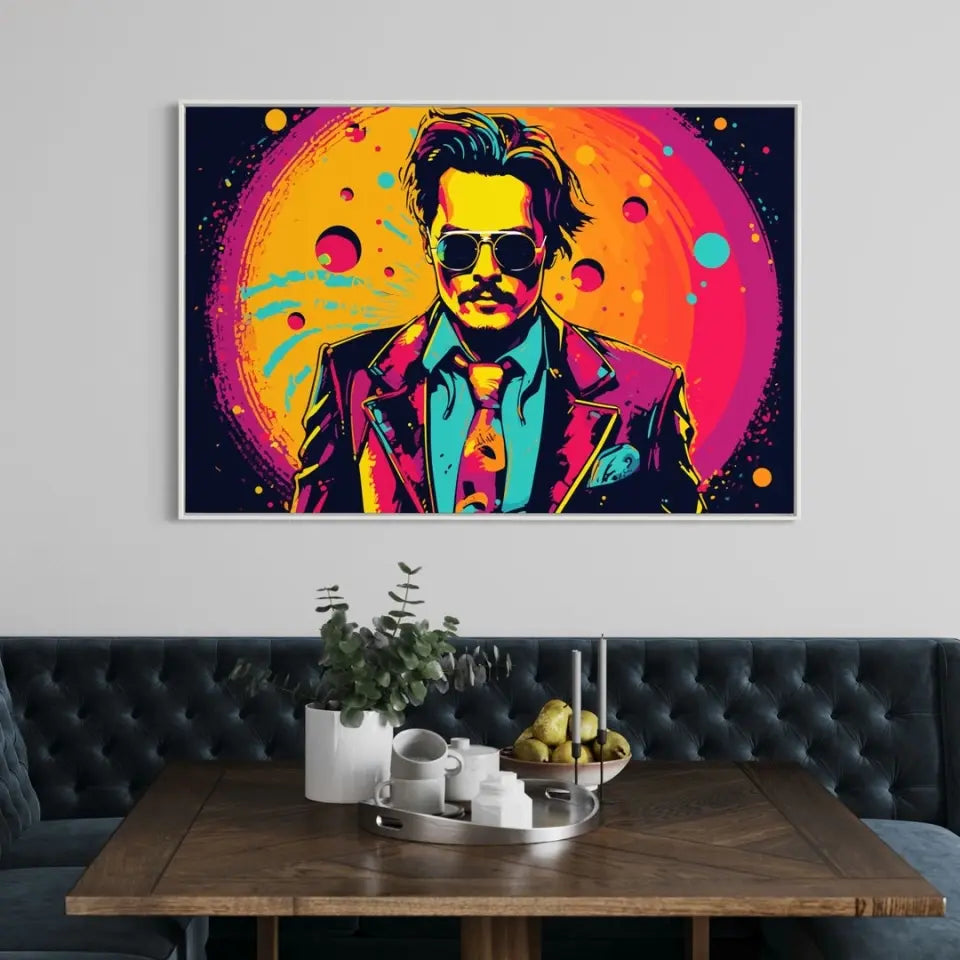 Colorful pop art of Johnny Depp I