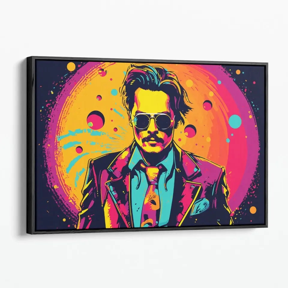 Colorful pop art of Johnny Depp I