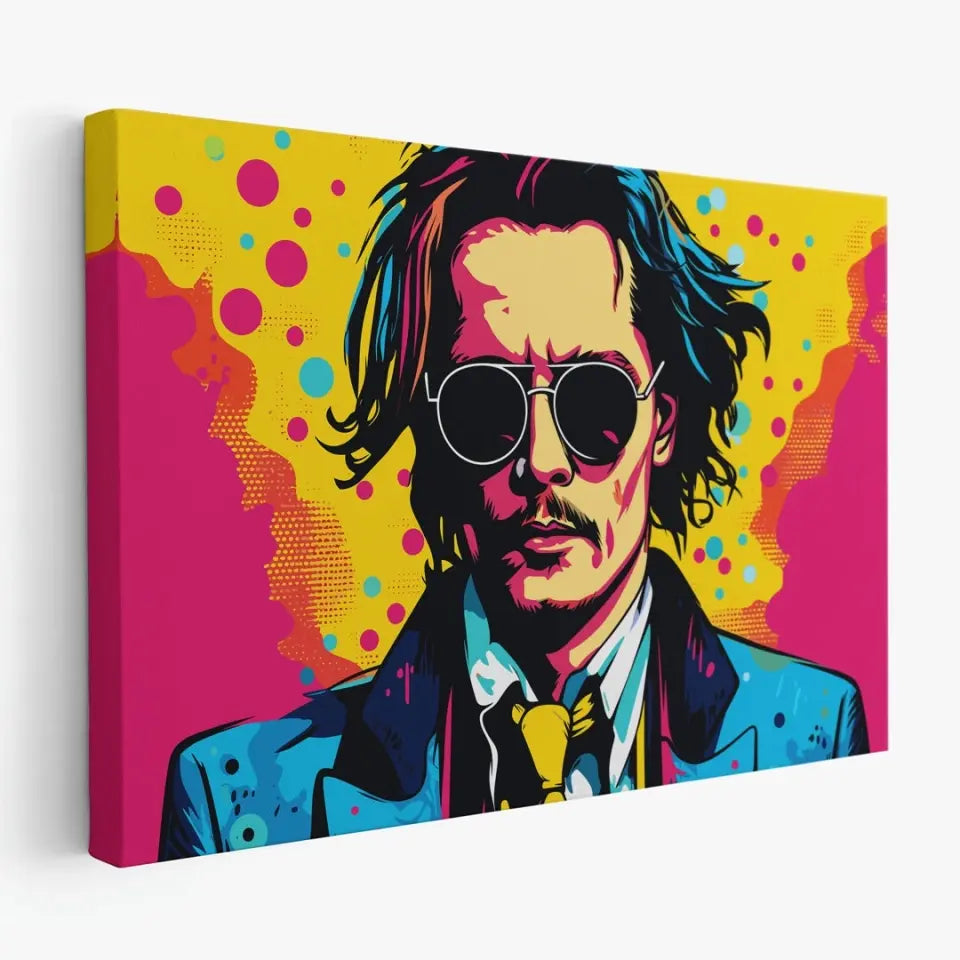 Colorful pop art of Johnny Depp III