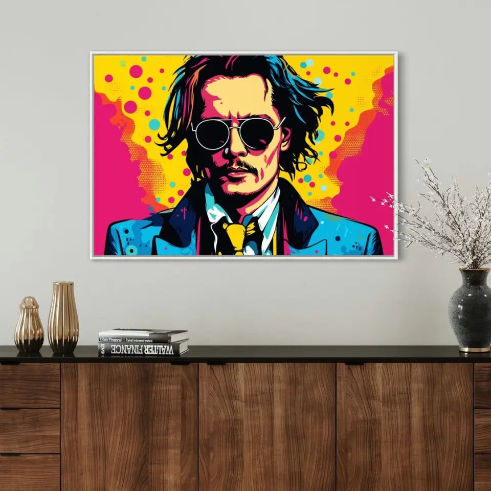 Colorful pop art of Johnny Depp III