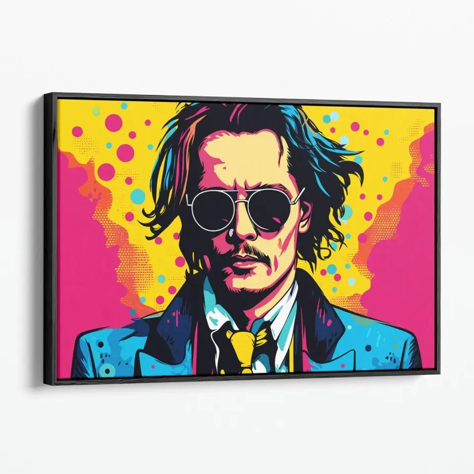 Colorful pop art of Johnny Depp III