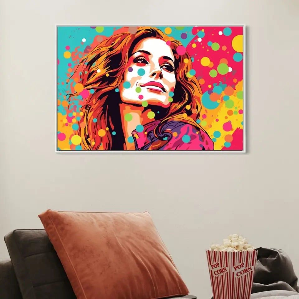 Colorful pop art of Julia Roberts I