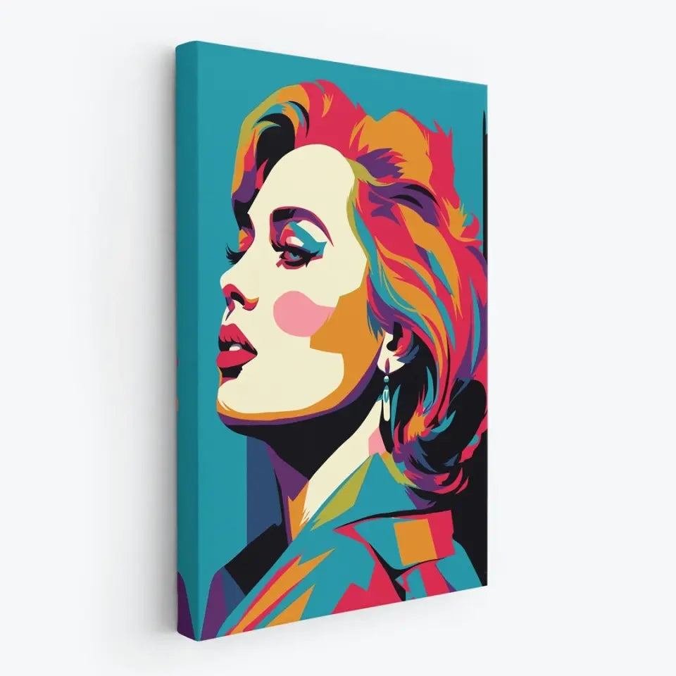 Colorful pop art of Adele