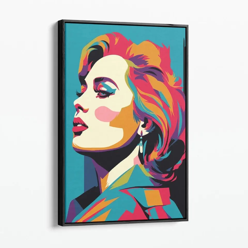 Colorful pop art of Adele