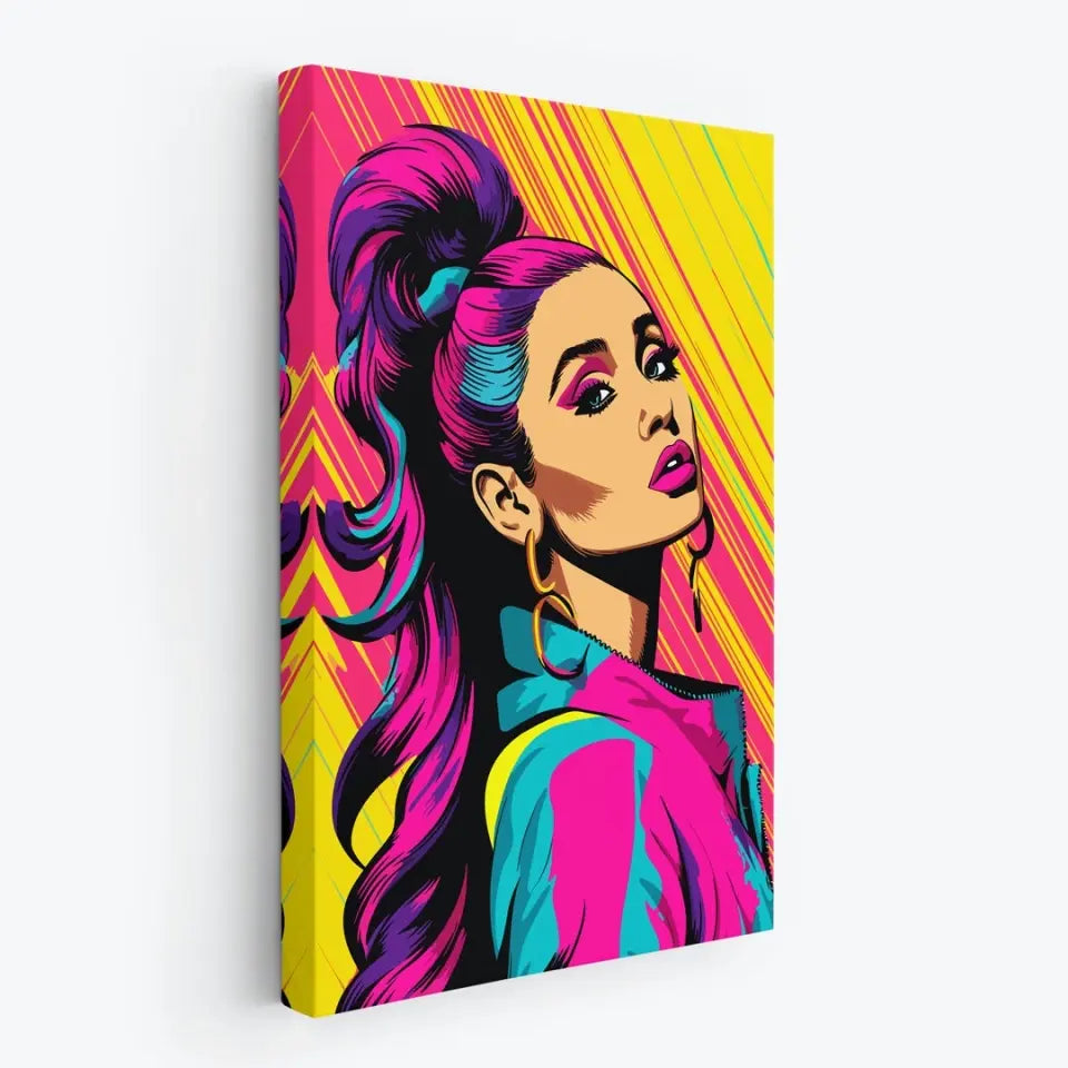 Colorful pop art of Ariana Grande II