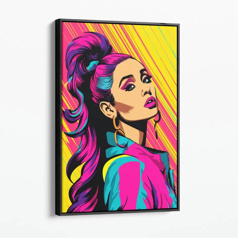 Colorful pop art of Ariana Grande II