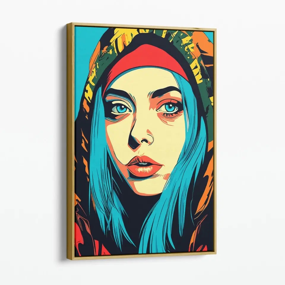 Colorful pop art of Billie Eilish II