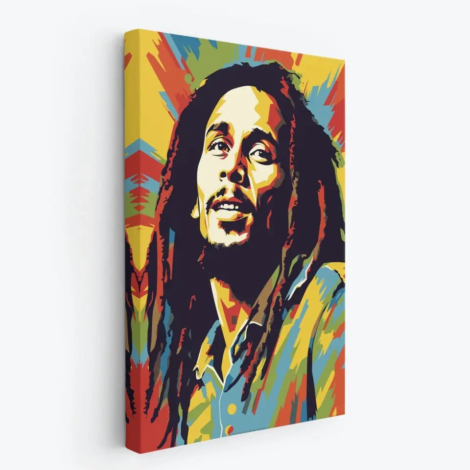 Colorful pop art of Bob Marley I