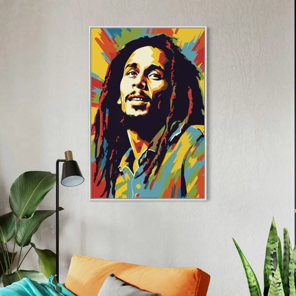 Colorful pop art of Bob Marley I