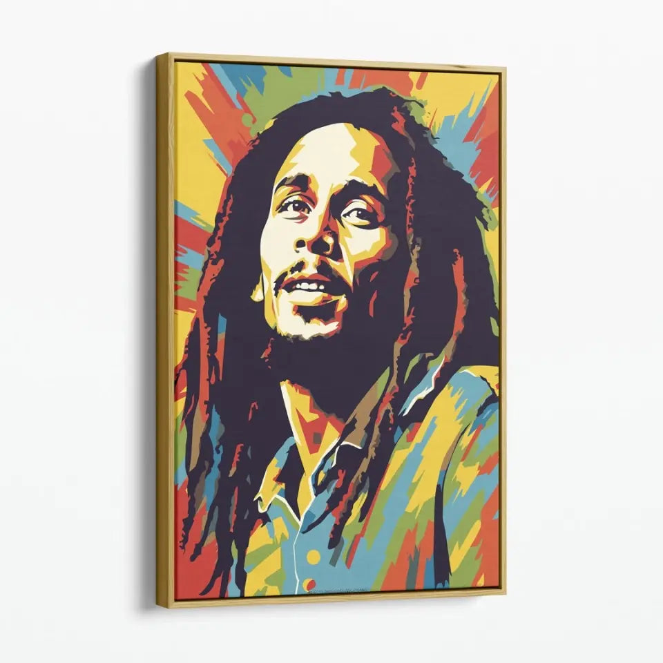 Colorful pop art of Bob Marley I