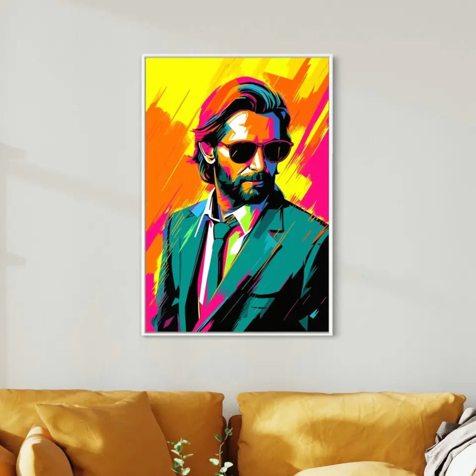 Colorful pop art of Bradley Cooper II