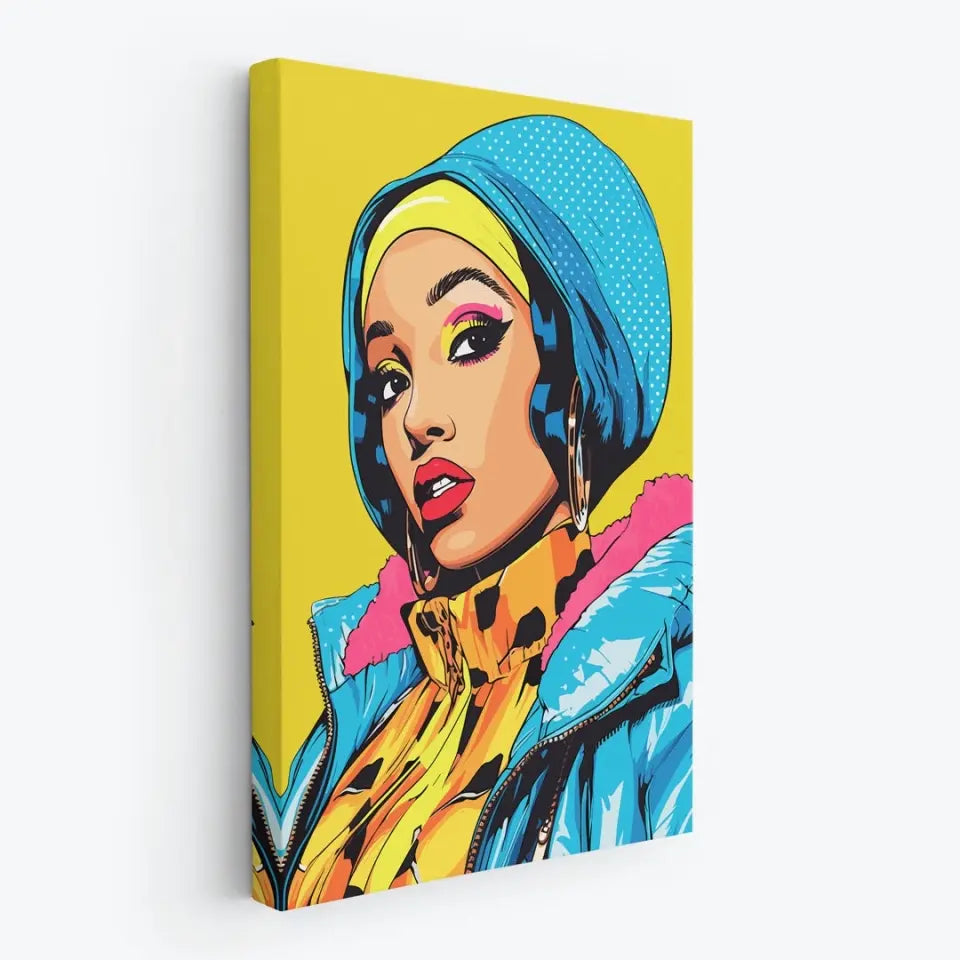 Colorful pop art of Cardi B II