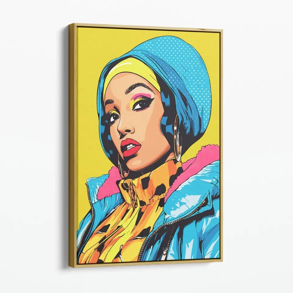 Colorful pop art of Cardi B II