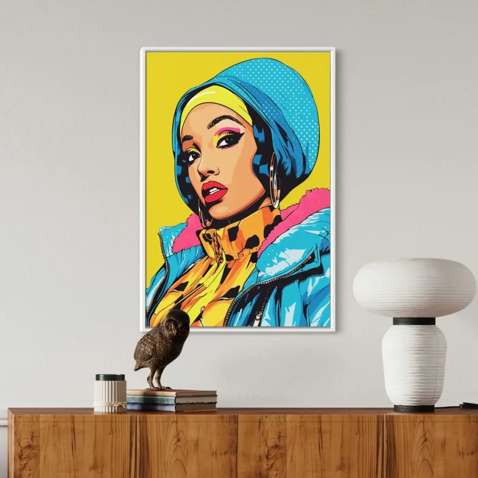 Colorful pop art of Cardi B II