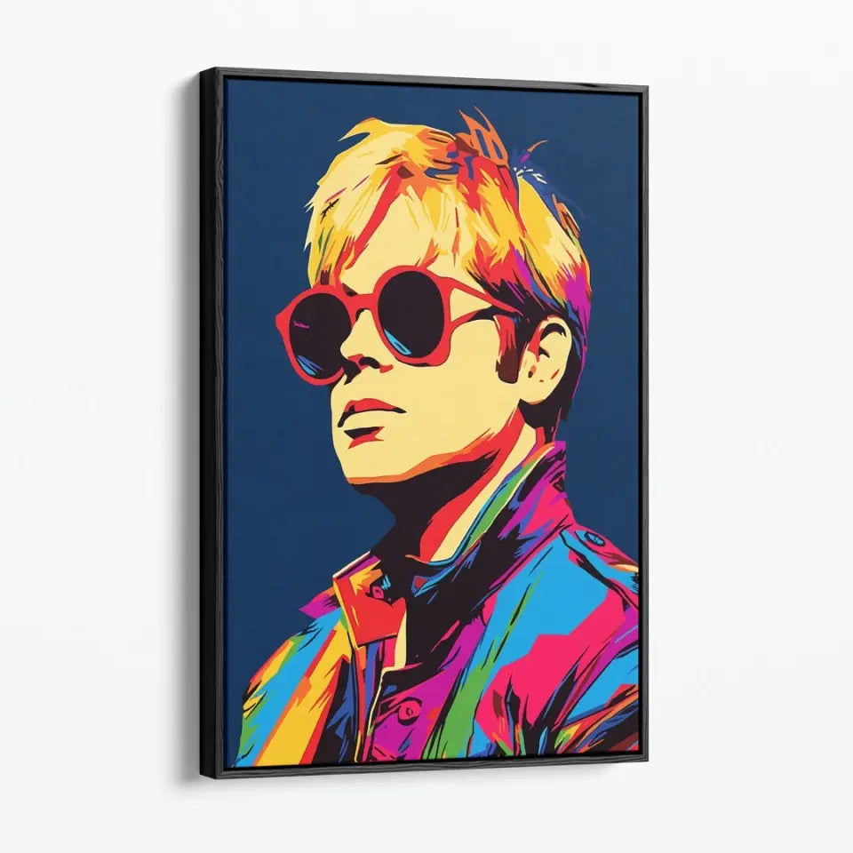 Colorful pop art of Elton John