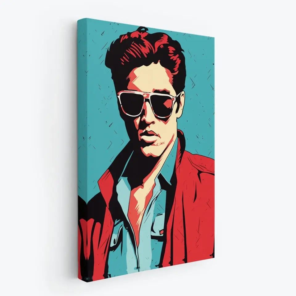 Colorful pop art of Elvis Presley I