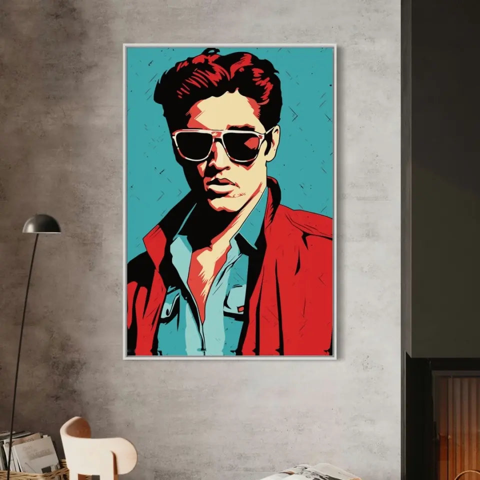 Colorful pop art of Elvis Presley I