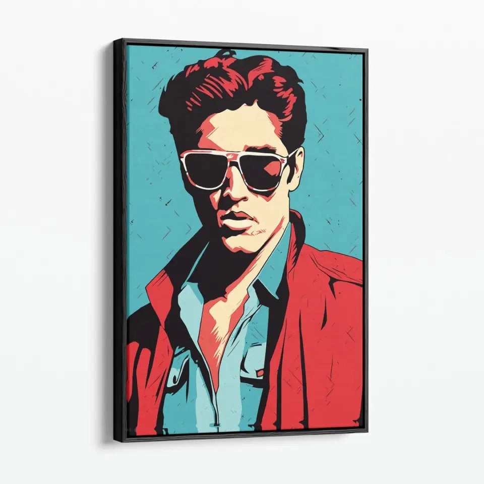 Colorful pop art of Elvis Presley I