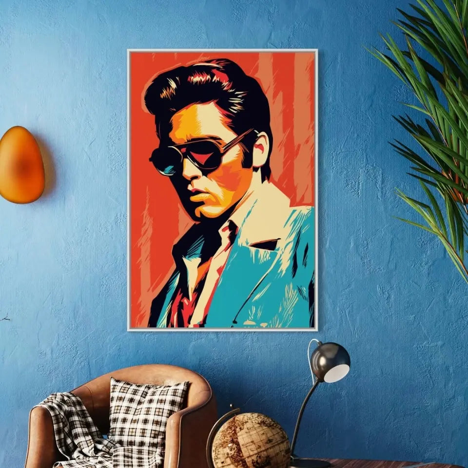 Colorful pop art of Elvis Presley II