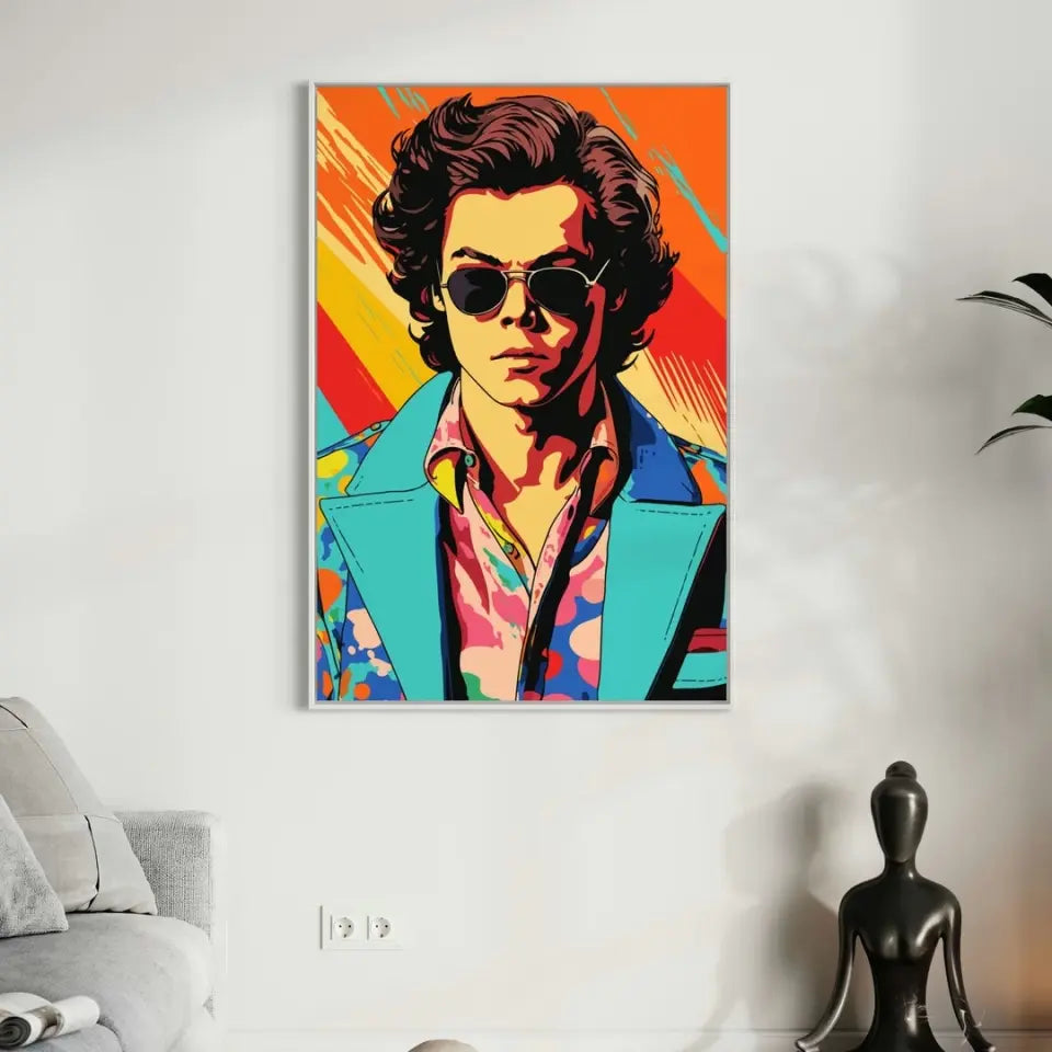 Colorful pop art of Harry Styles I