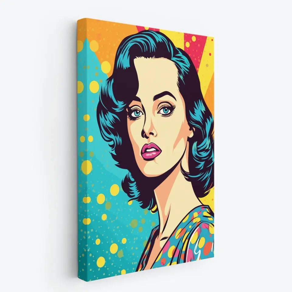 Colorful pop art of Katy Perry