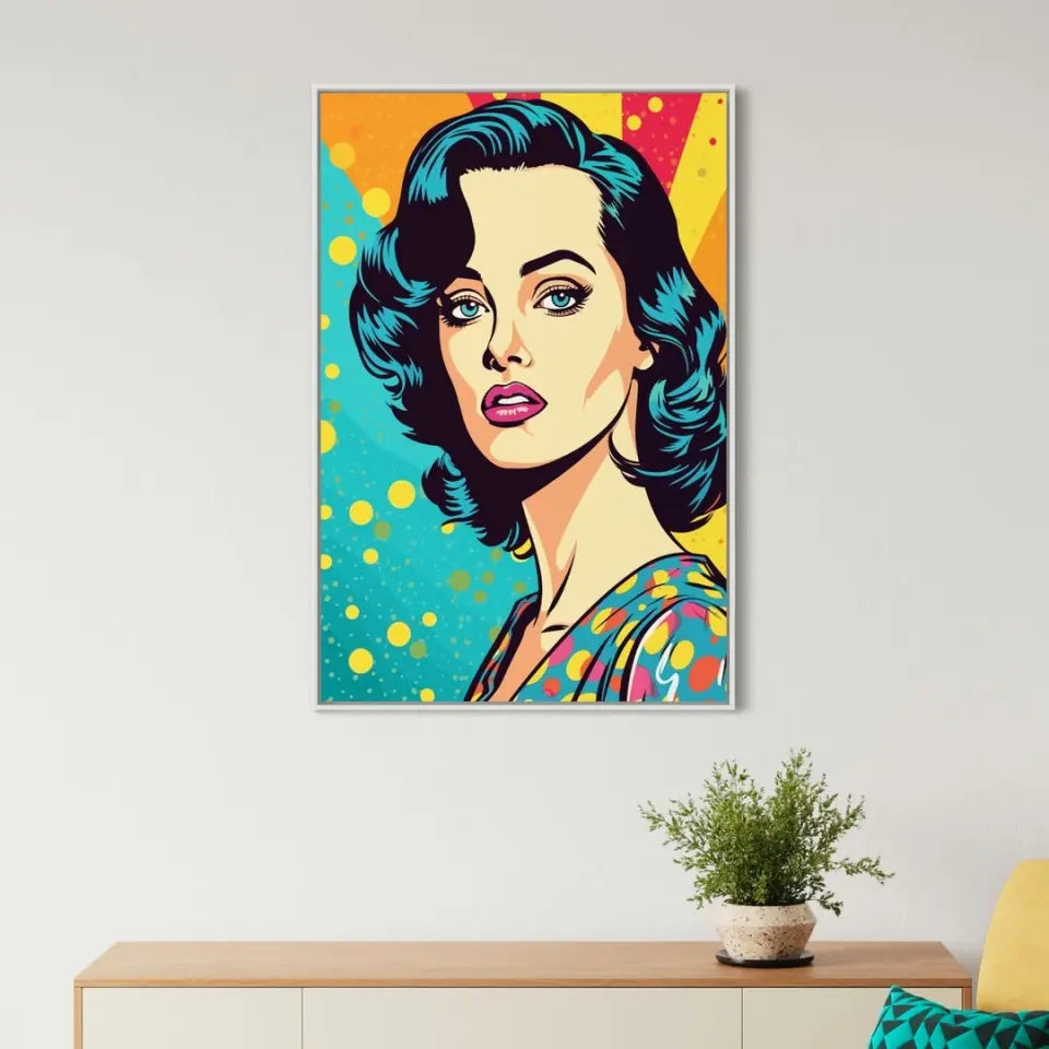 Colorful pop art of Katy Perry