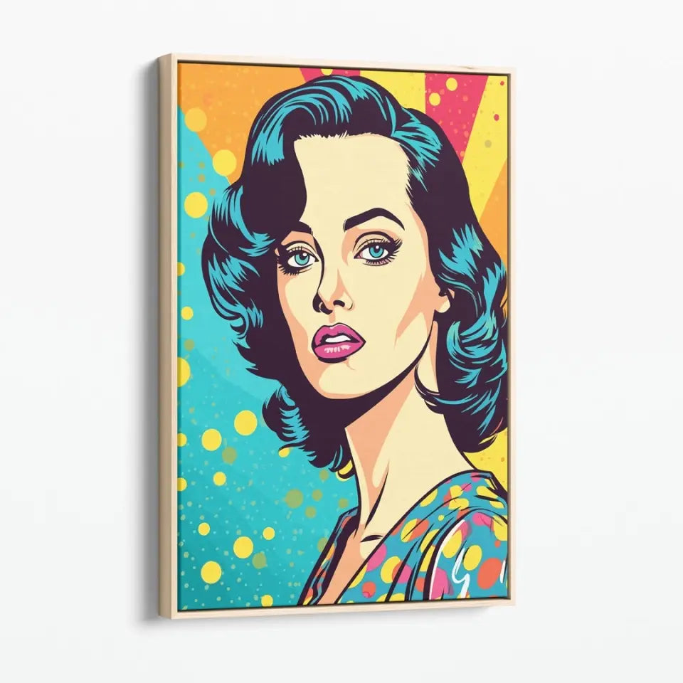 Colorful pop art of Katy Perry