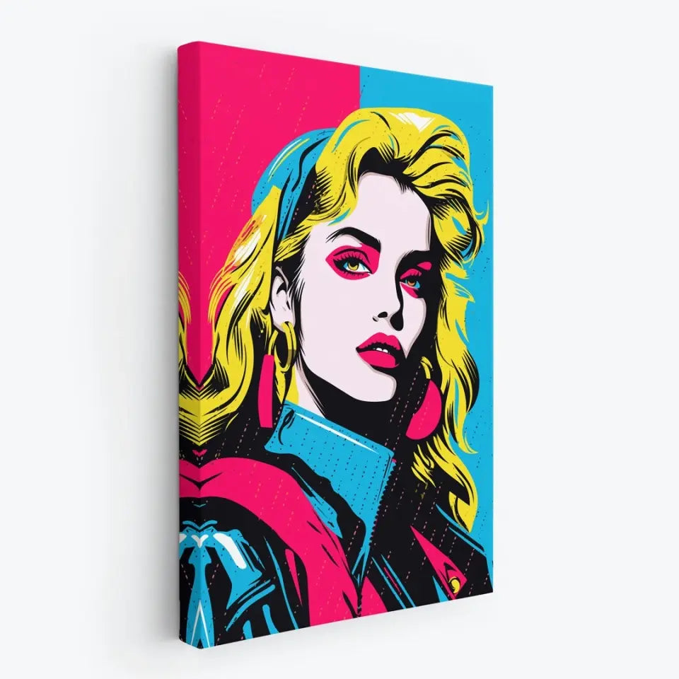 Colorful pop art of Madonna